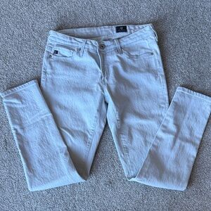 AG Women's Light Blue Legging Ankle Jean